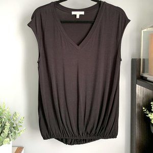 Anthropologie Eri + Ari Bubble-Hem Top (Black) XS